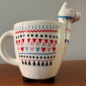 Colorful Ceramic Llama Mug - Tri-Coastal Design